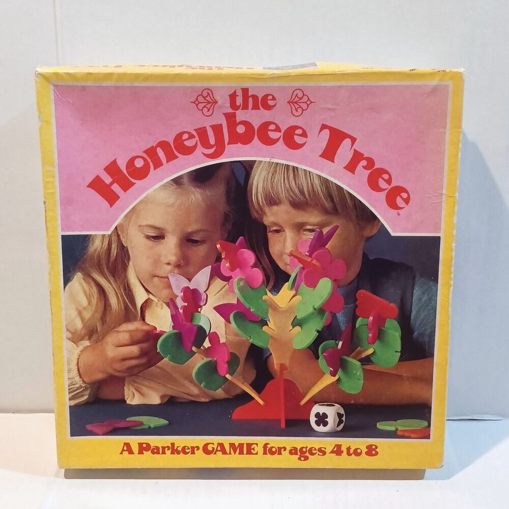 Vintage Parker Brothers The Honeybee Tree Building Game-1973-2 to 4 Players